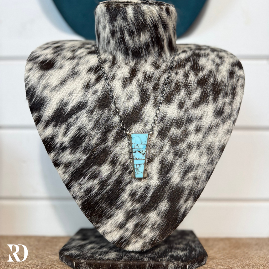 Kingman Turquoise Necklace By Steve Francisco