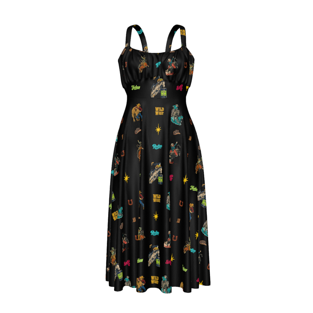 Baha Ranch The Last Roundup Country Western Prairie Dress in black by Baha Ranch Western Wear - product image 3