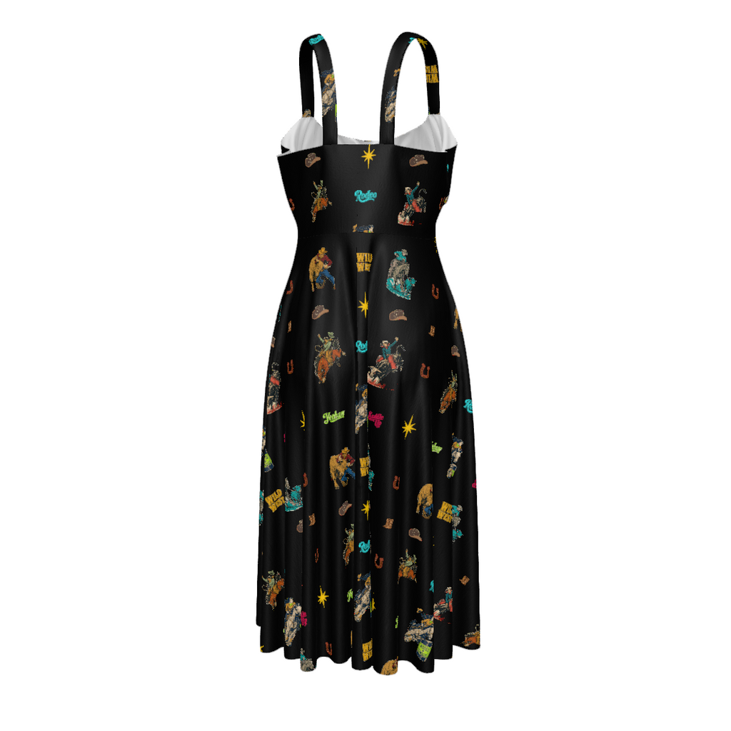 Baha Ranch The Last Roundup Country Western Prairie Dress in black by Baha Ranch Western Wear - product image 4