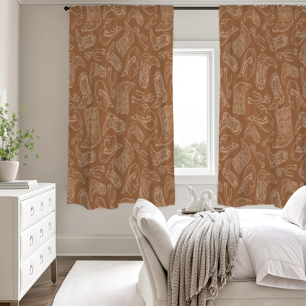 Baha Ranch Western Print Curtains (52" x 63" ) Made in America by Baha Ranch Western Wear