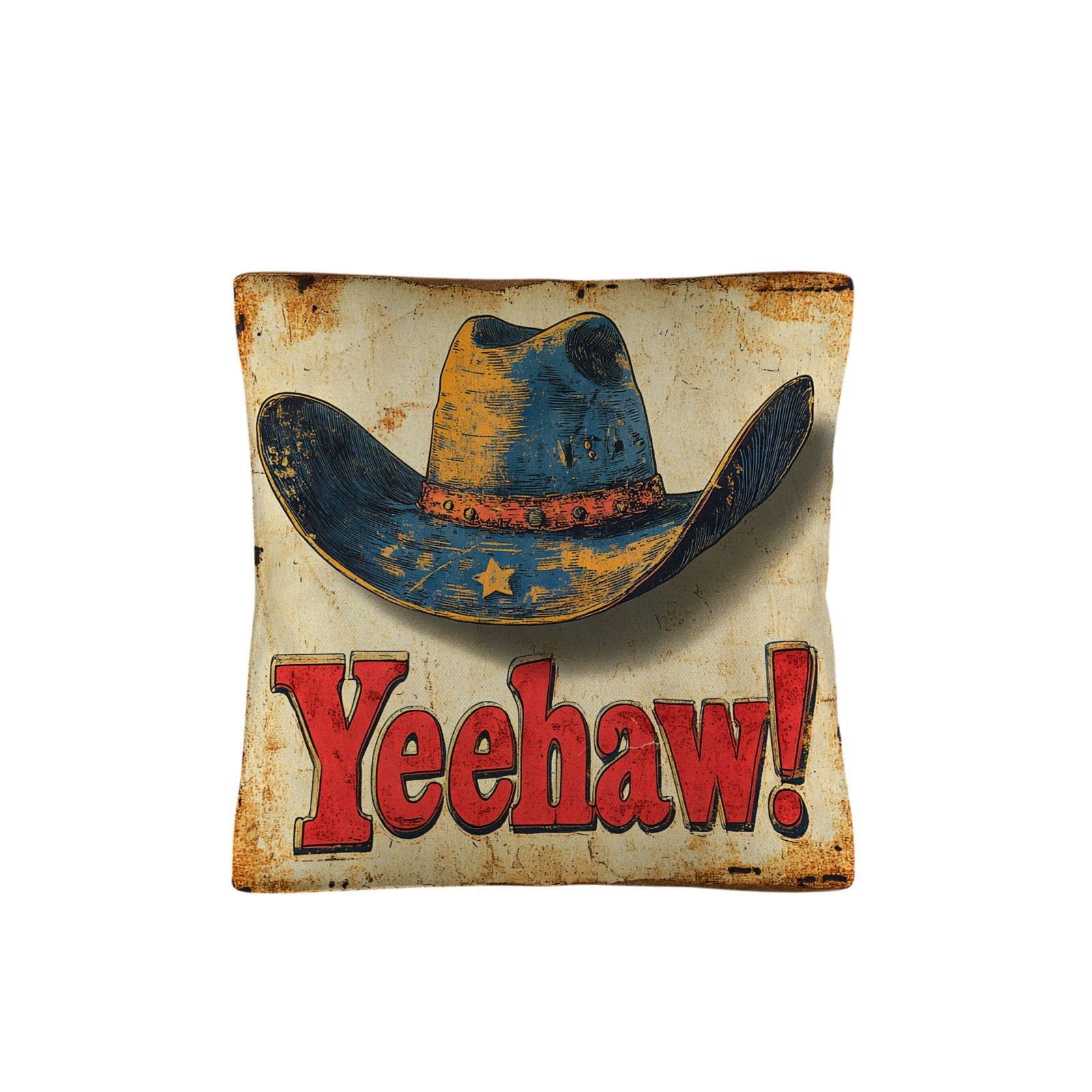 Baha Ranch Vintage Western Yeehaw Throw Pillow Case 18 x 18 Made in America by Baha Ranch Western Wear - product image 2