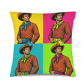 Baha Ranch The Last Roundup Bronc Rider Collage Throw Pillow Cover Made in America by Baha Ranch Western Wear - product...