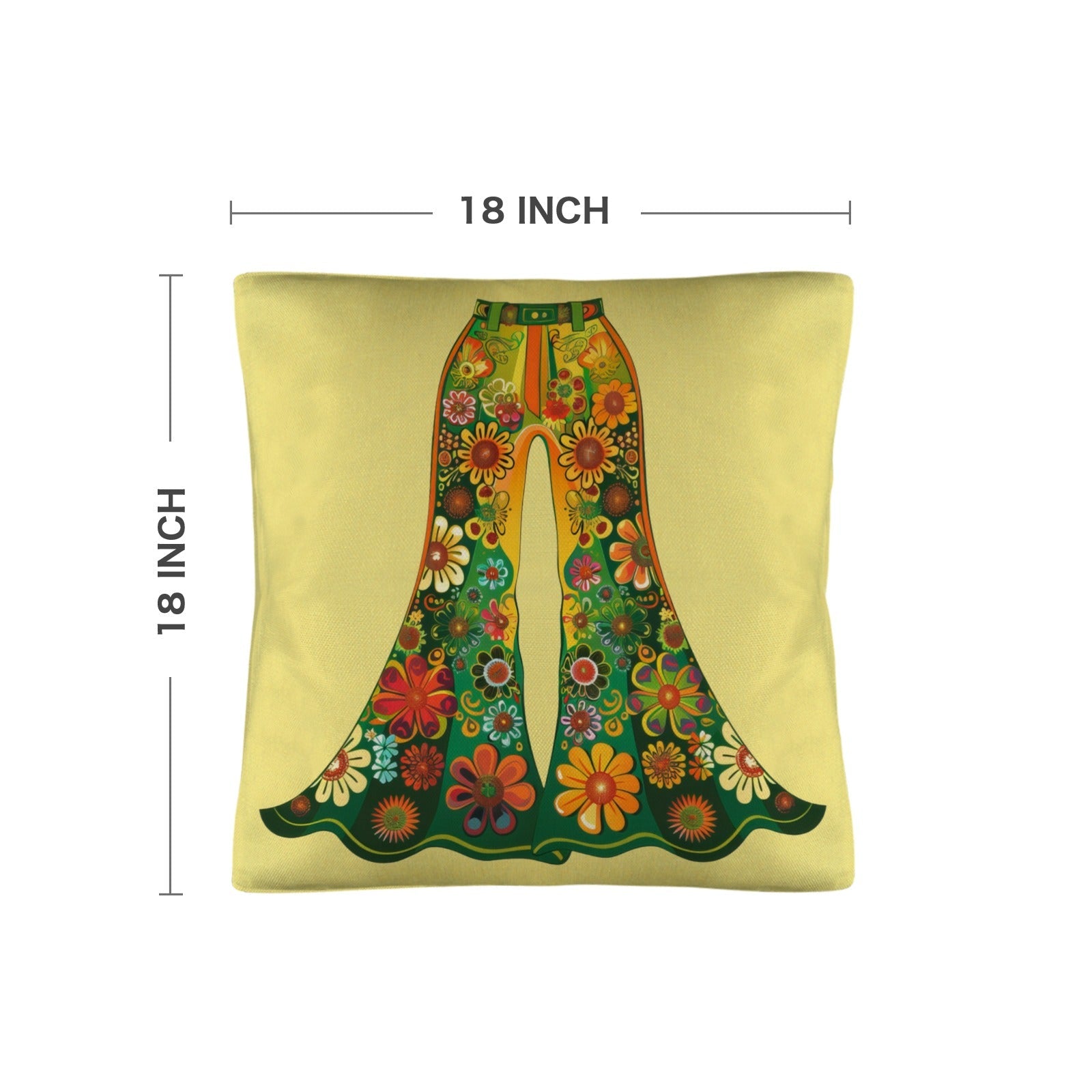 Baha Ranch Floral Bell Bottoms Pillow Case Made in America by Baha Ranch Western Wear - product image 3