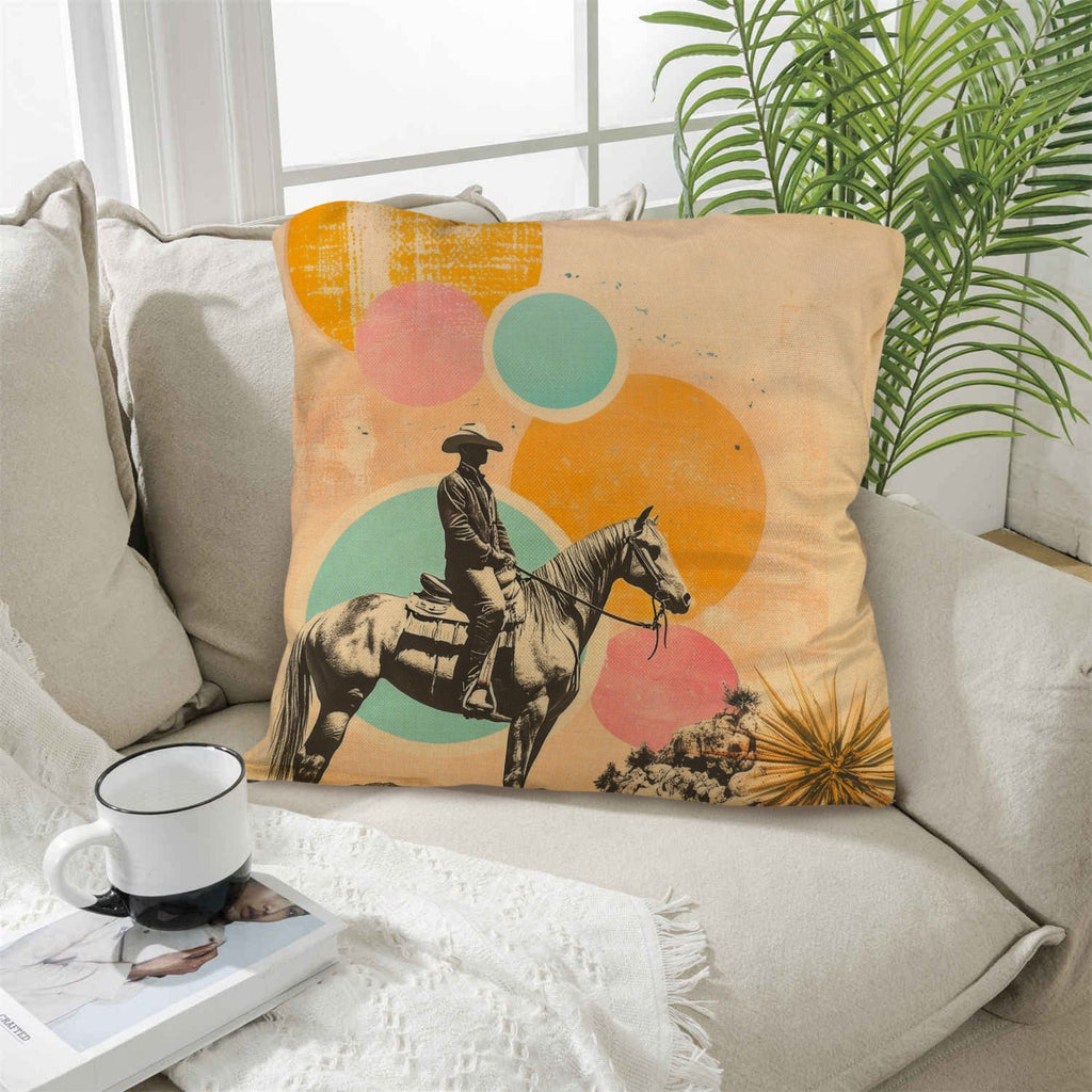 Baha Ranch Retro Pop Western Lost Cowboy Pillow Case Made in America by Baha Ranch Western Wear - product image 5