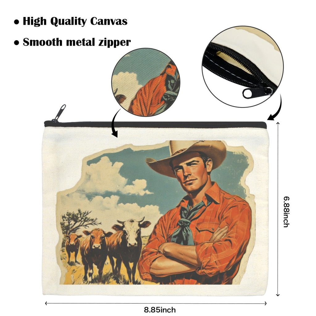 Baha Ranch Cowboy Cattle Rancher pack of 5 Cosmetic Bags Made in America by Baha Ranch Western Wear - product image 3