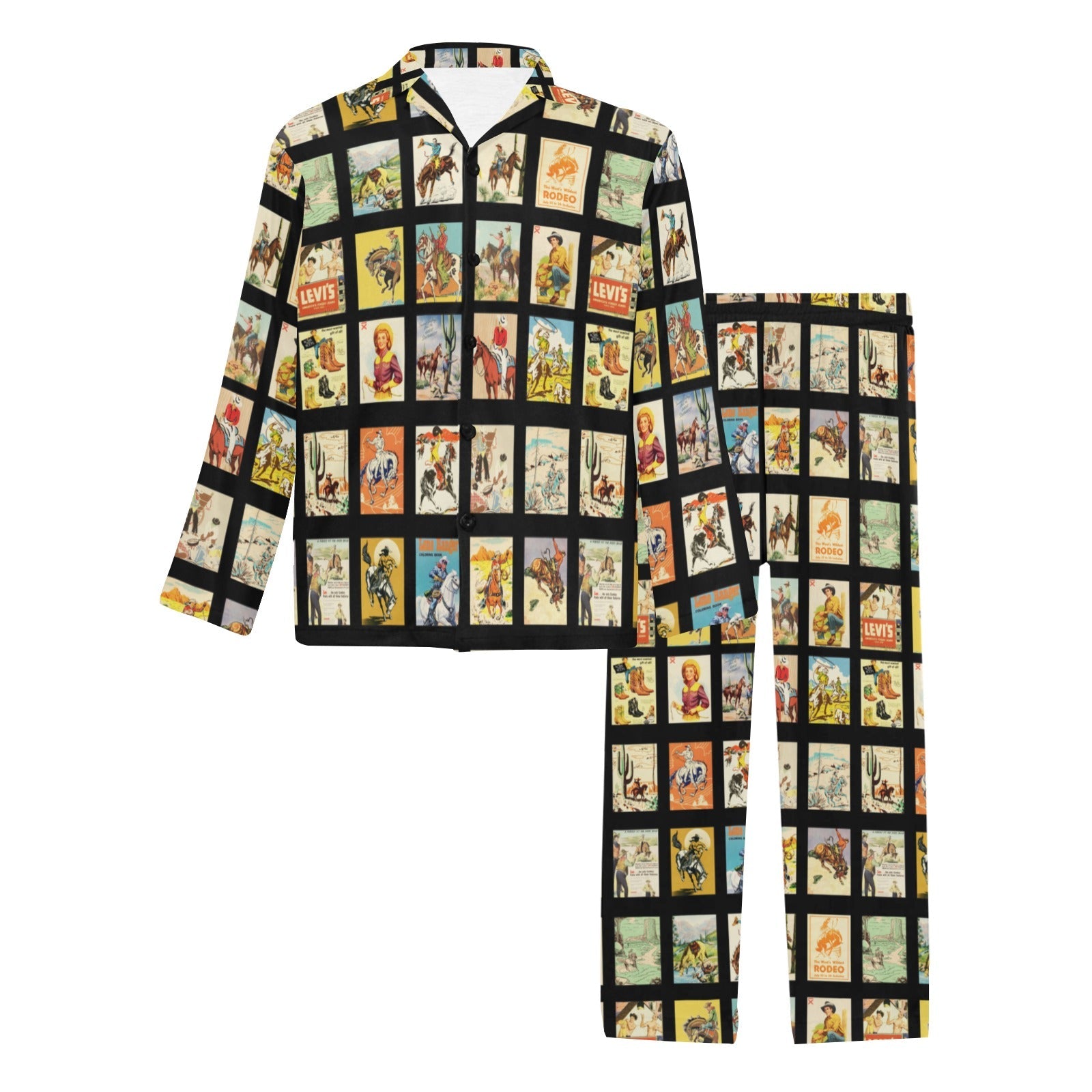 Baha Ranch Western Collage Men's Pajama Set by Baha Ranch Western Wear - product image 3