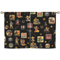 Baha Ranch Vintage Cowboy Collage Western Curtains 28" x 40" Made in America by Baha Ranch Western Wear - product image 2