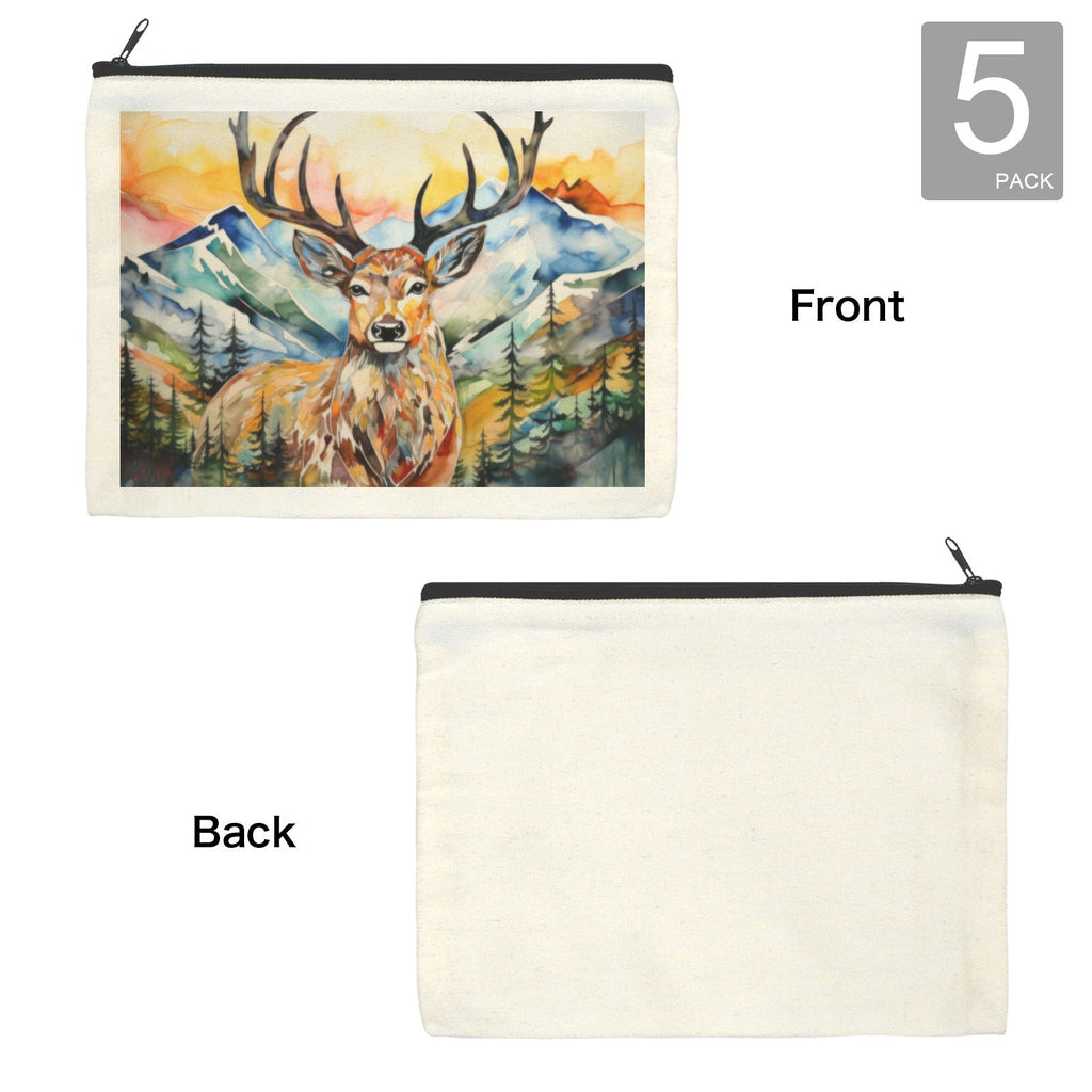 Baha Ranch Painted Buck Cosmetic Bag Pack of 5 Made in America by Baha Ranch Western Wear - product image 4