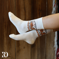 My Mornings Start With Coffee & Cowponies Socks
