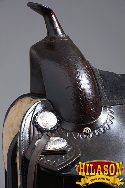 Hilason Western Treeless Trail, Pleasure & Barrel Leather Saddle