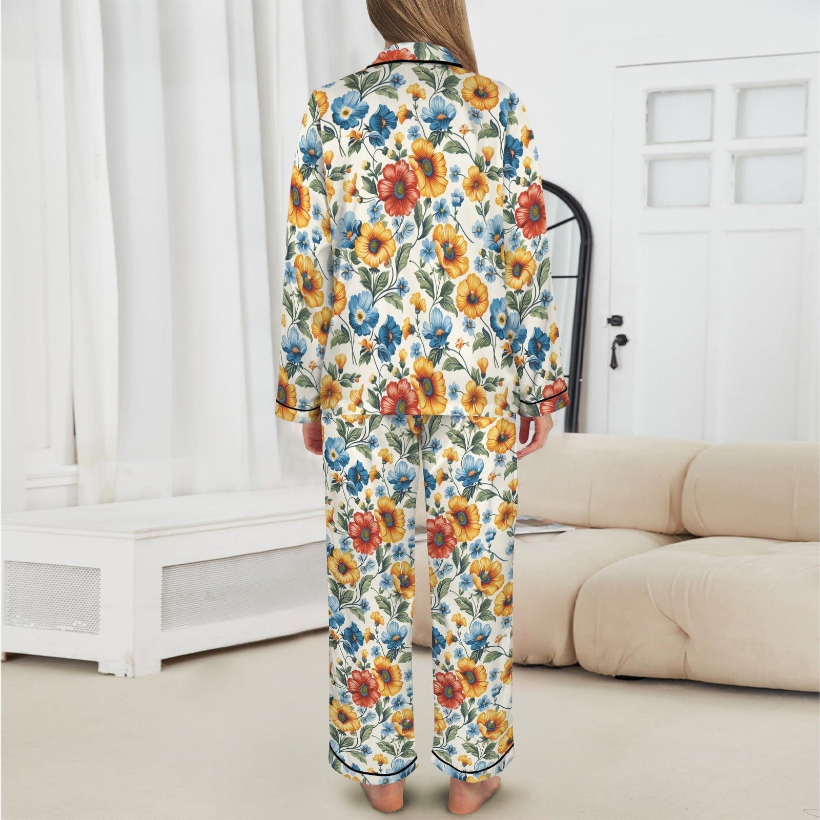 Baha Ranch Colores De Mexico Spring Florals Satin Pajamas by Baha Ranch Western Wear - product image 4