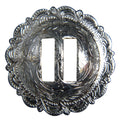 Hilason Western Screw-Back Concho — Bright Silver, 1.25"