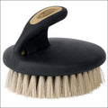 Weaver Leather Palm Held Coarse Horse Face Brush W/ Large Soft Bristles Black