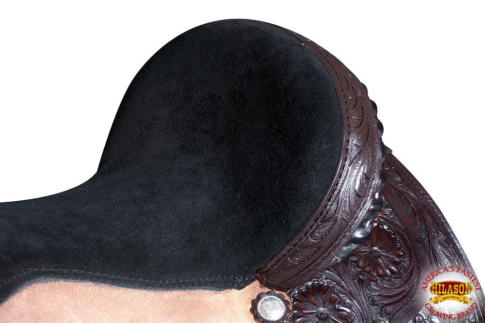 17 In Flex Tree Western Horse Saddle Leather Trail Barrel Racing Hilason