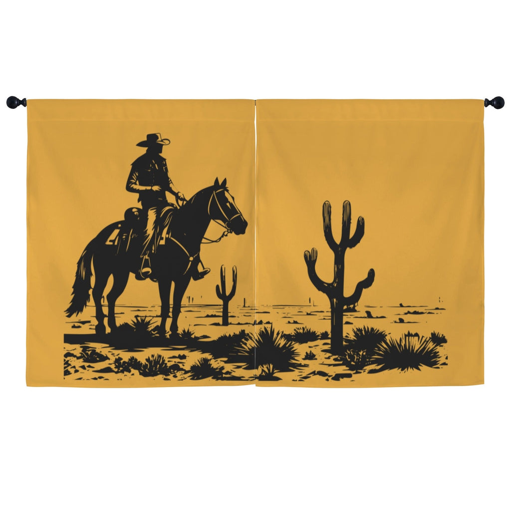 Baha Ranch Desert Cowboy Window Curtain 52"x63" Made in America by Baha Ranch Western Wear - product image 2