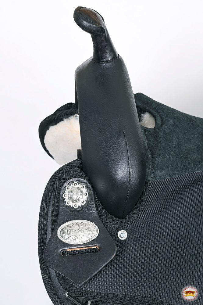 Hilason Trail, Pleasure & Endurance Synthetic Saddle — Black