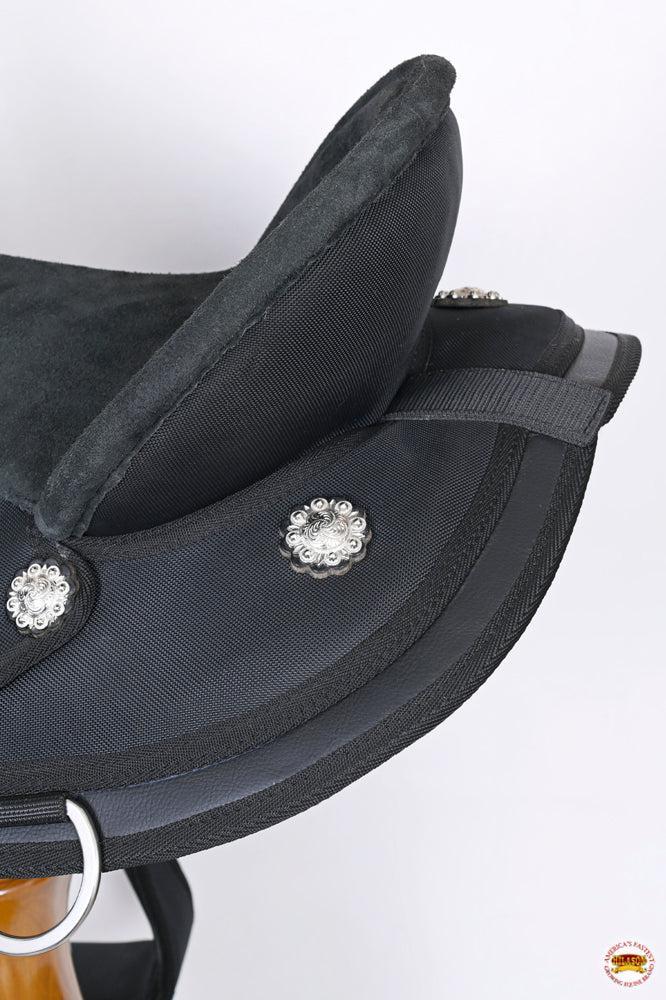 Hilason Trail, Pleasure & Endurance Synthetic Saddle — Black