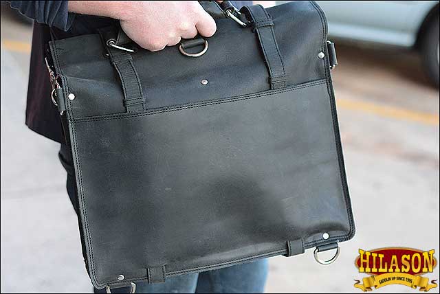 Handmade Buffalo Leather Convertible Briefcase Backpack Laptop Bag