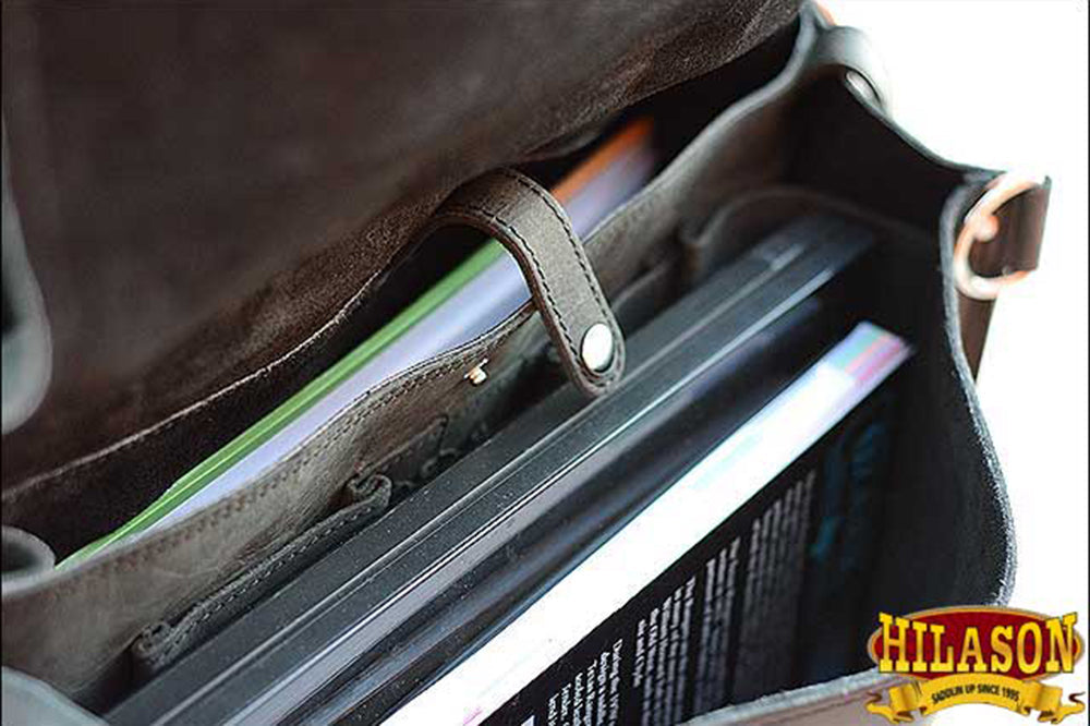 Briefcase Backpack Laptop Bag Glanor Buffalo Leather Hand