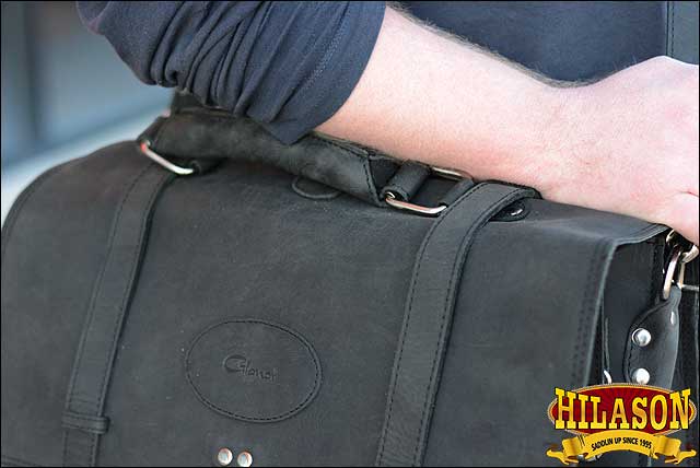 Handmade Buffalo Leather Convertible Briefcase Backpack Laptop Bag