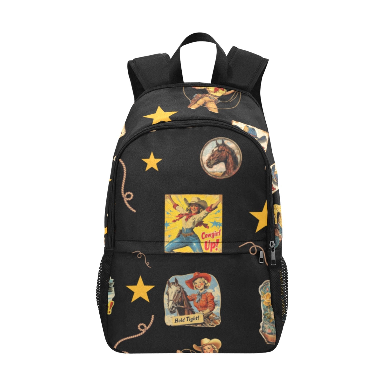 Baha Ranch Vintage Cowgirl Collage Backpack by Baha Ranch Western Wear