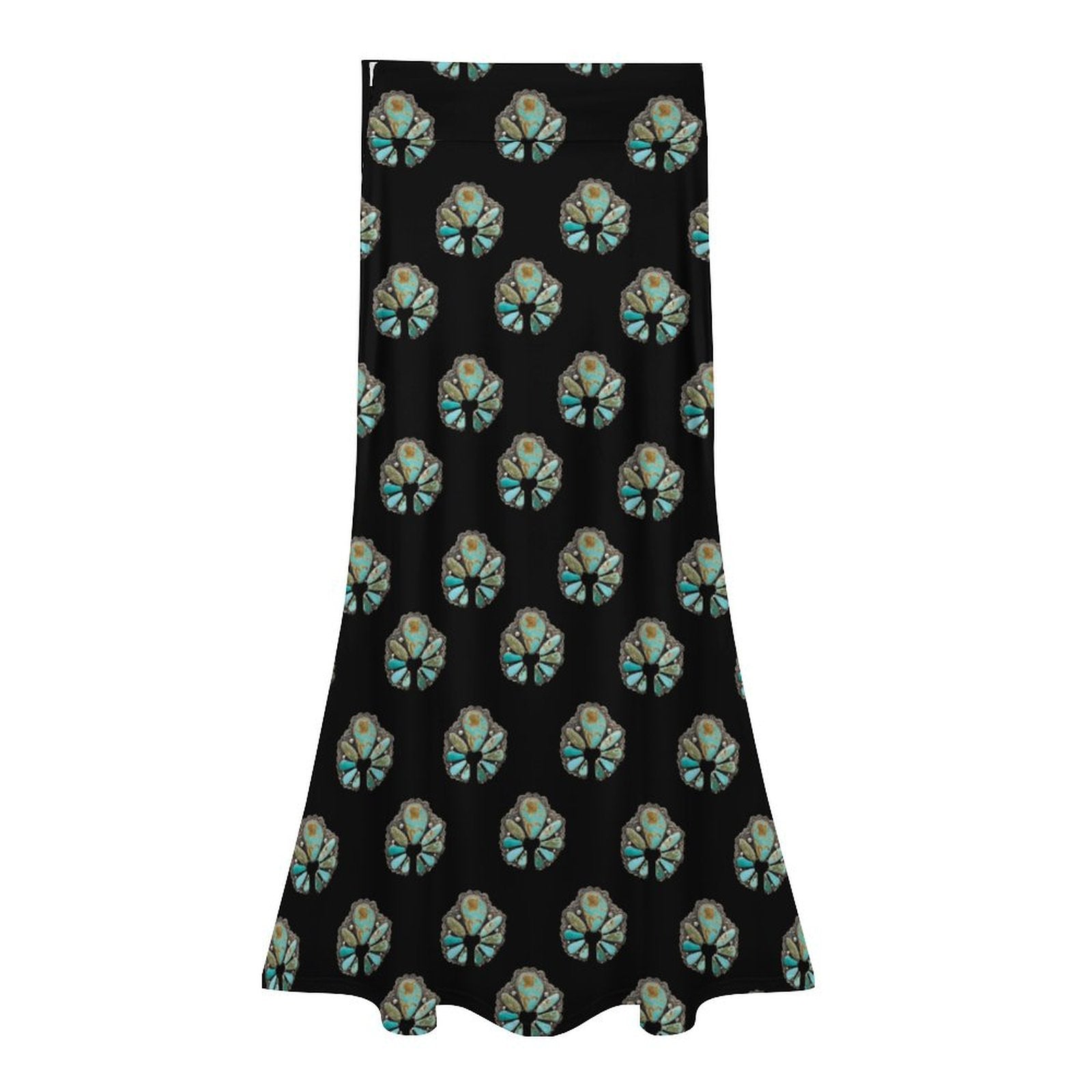 Baha Ranch Turquoise Naja Maxi Skirt by Baha Ranch Western Wear - product image 4