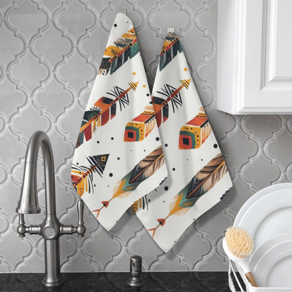 Baha Ranch Southwestern Feathers Set of 2 Dish Towels Made in America by Baha Ranch Western Wear - product image 5