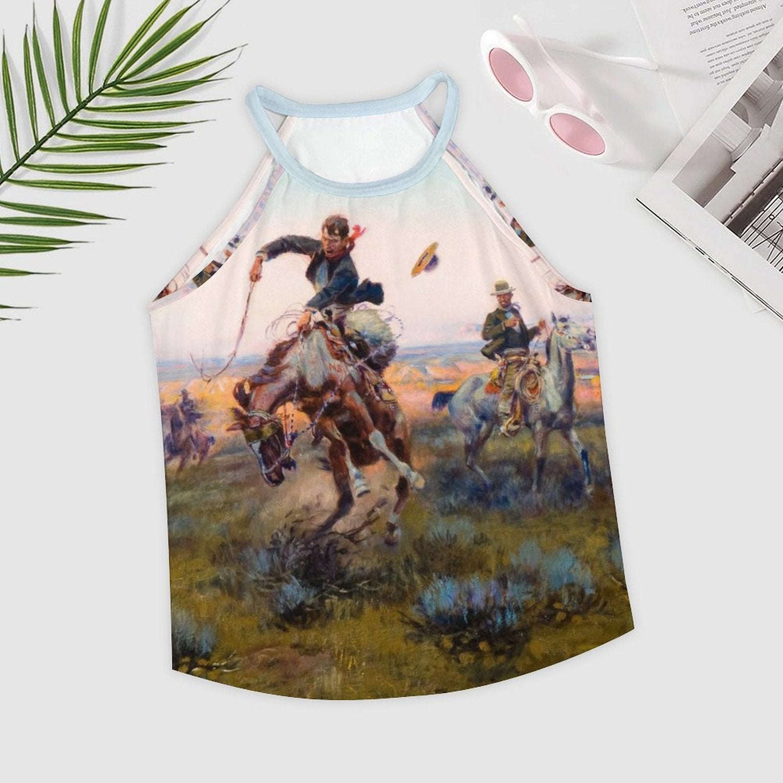 Baha Ranch Vintage Western Cowboy Women's Tank Top by Baha Ranch Western Wear - product image 2
