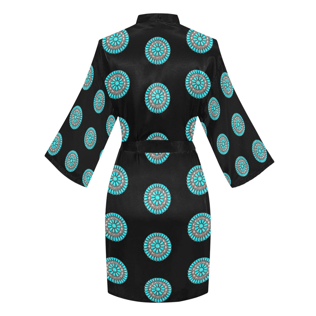 Baha Ranch Turquoise Concho Women's Lounge Kimono Robe by Baha Ranch Western Wear - product image 4