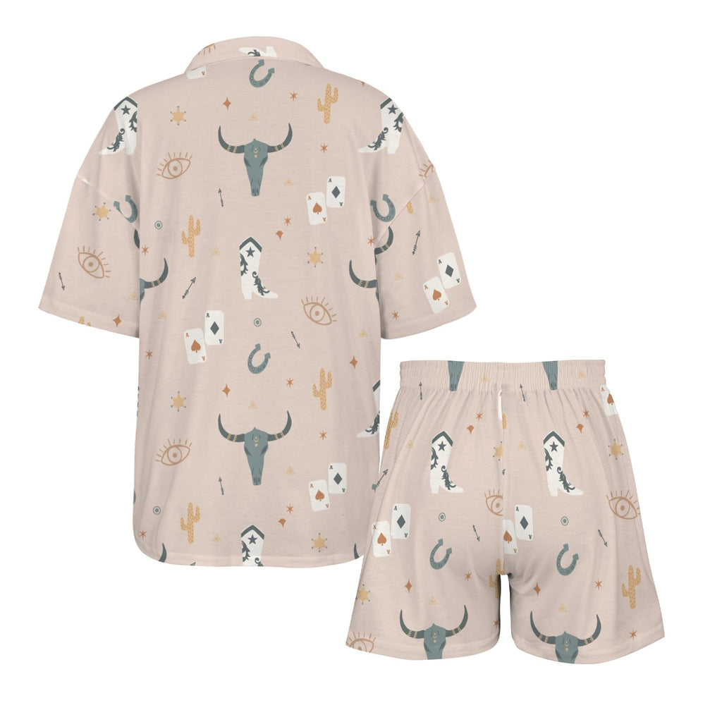 Baha Ranch Bulls & Boots Women's Pajama Set Made in America by Baha Ranch Western Wear - product image 7