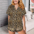 Baha Ranch Retro Pop Western Leopard Desert Cowgirl Satin Pajamas by Baha Ranch Western Wear - product image 5