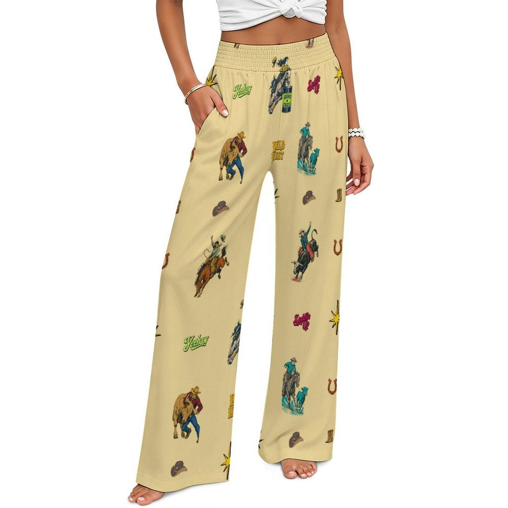 Baha Ranch The Last Roundup Rodeo High Waisted Wide Leg Pants by Baha Ranch Western Wear - product image 3