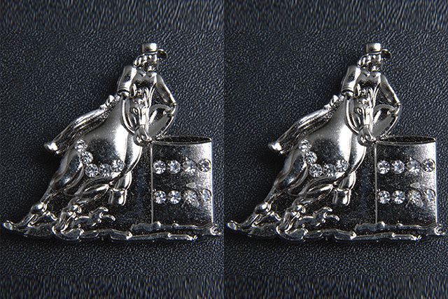 HILASON Screw Back Concho 1.5 In Barrel Racer Nickle Plated Saddle | Western Belt Slotted Conchos