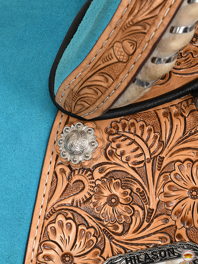 HILASON Western Horse Saddle Treeless Trail Barrel Leather | for Horses