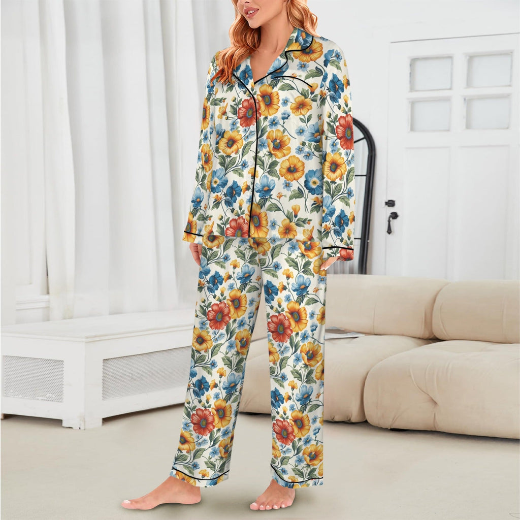 Baha Ranch Colores De Mexico Spring Florals Satin Pajamas by Baha Ranch Western Wear - product image 3