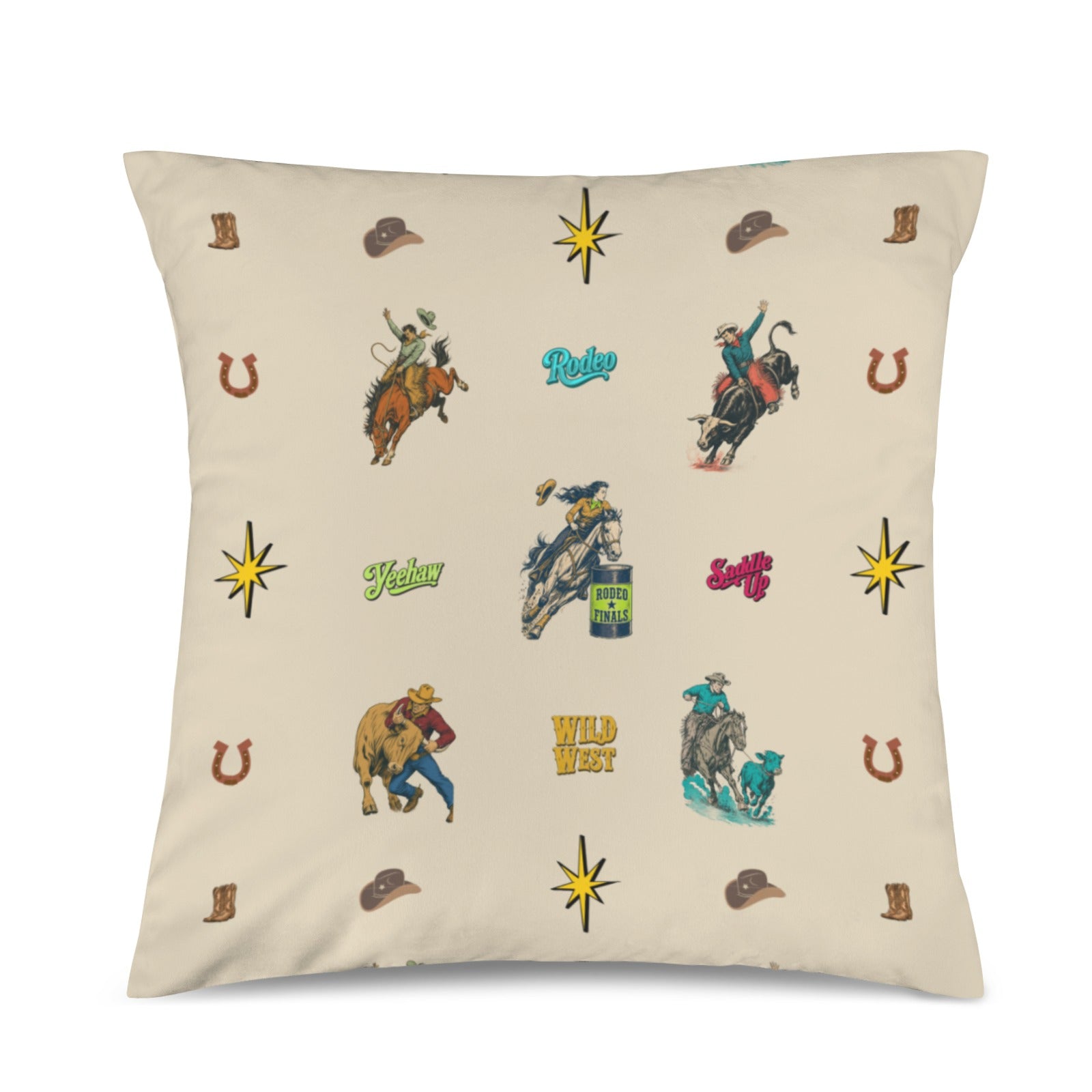 Baha Ranch The Last Round Up Throw Pillow Cover Made in America by Baha Ranch Western Wear - product image 2