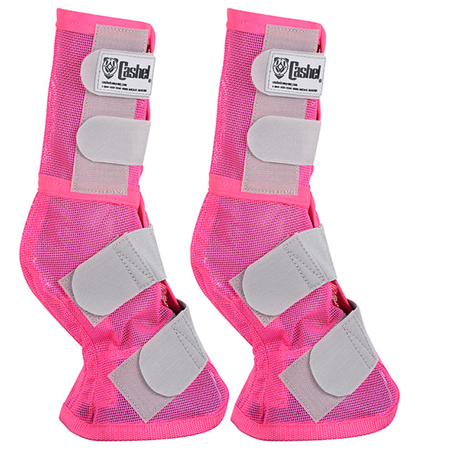 Cashel Fly Prevention Arab Horse Leg Guard Cool Mesh Boots Pink