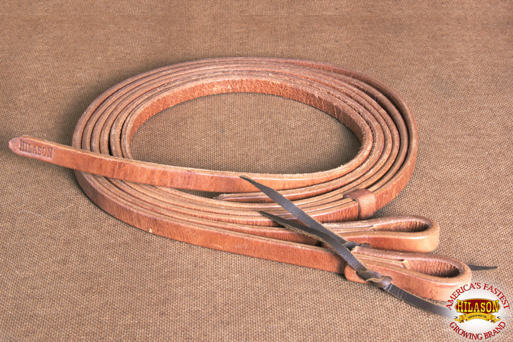 HILASON Western Horse Leather Split Reins - Hoak 1/2 X 8 Waterloop