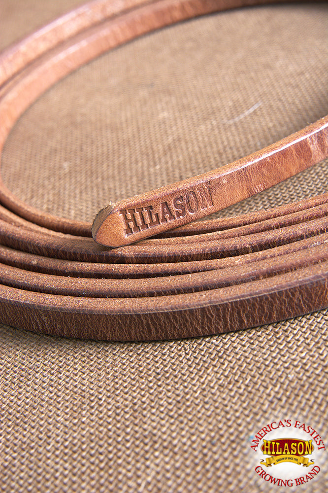 HILASON Western Horse Leather Split Reins - Hoak 1/2 X 8 Waterloop | Rein For