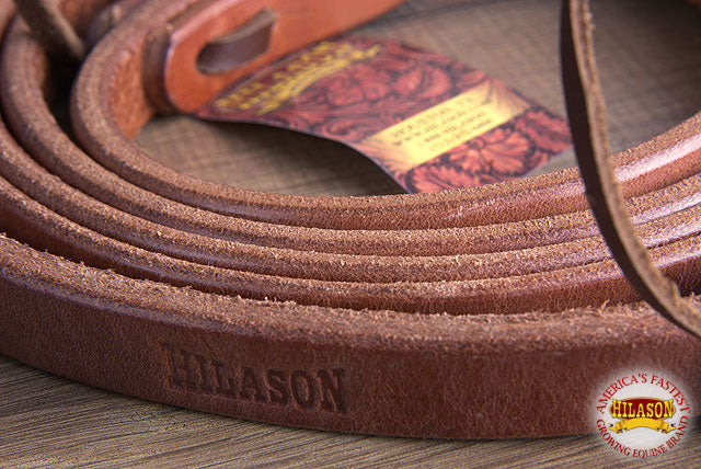 HILASON Hermann Oak Harness Leather Water Loop Tie Rein Brown 8Ft.