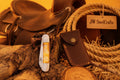 Double Blade Trapper Knife with Bone Handle, Folding Pocket Knife