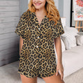 Baha Ranch Retro Pop Western Wild Leopard Satin Pajamas by Baha Ranch Western Wear - product image 2