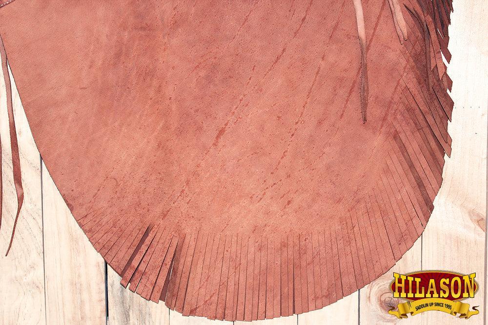 Hilason Western Bull Riding Leather Chinks, Tan