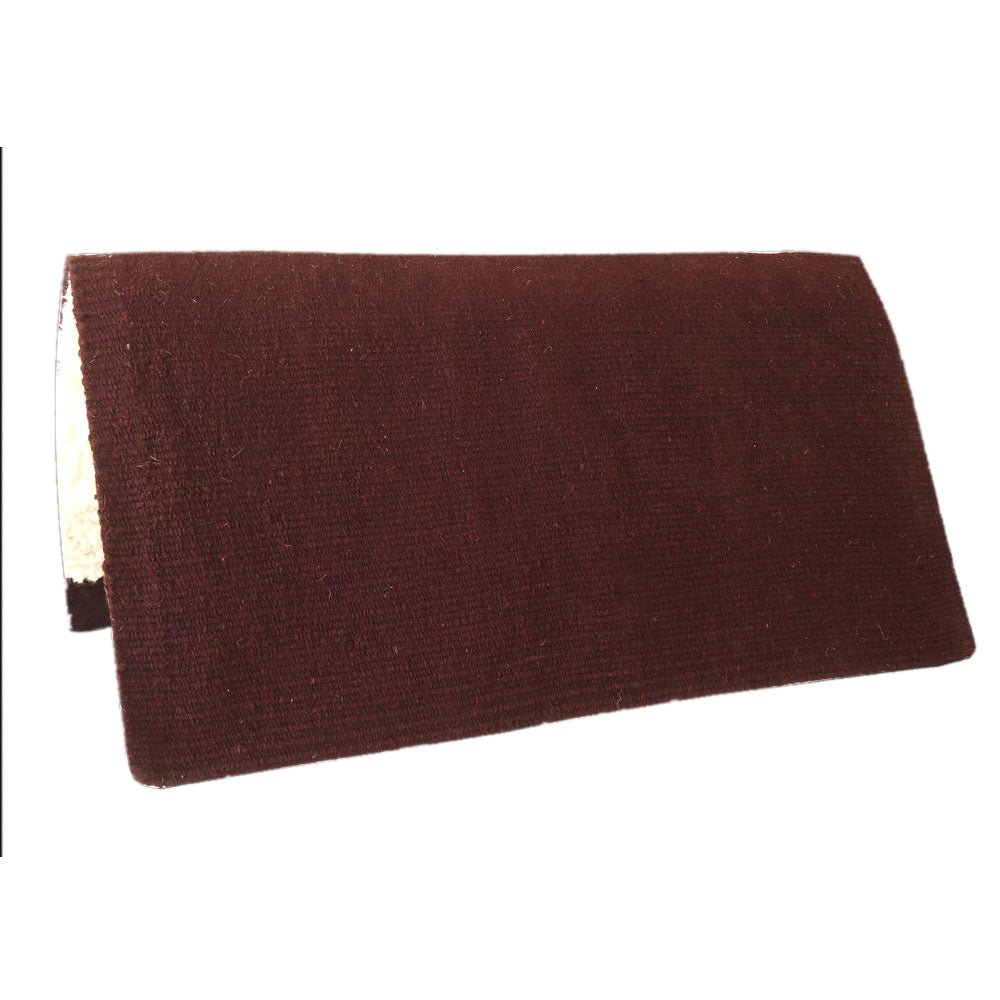 HILASON Western Horse Saddle Blanket Acrylic Wool Without Pad Rodeo Brown