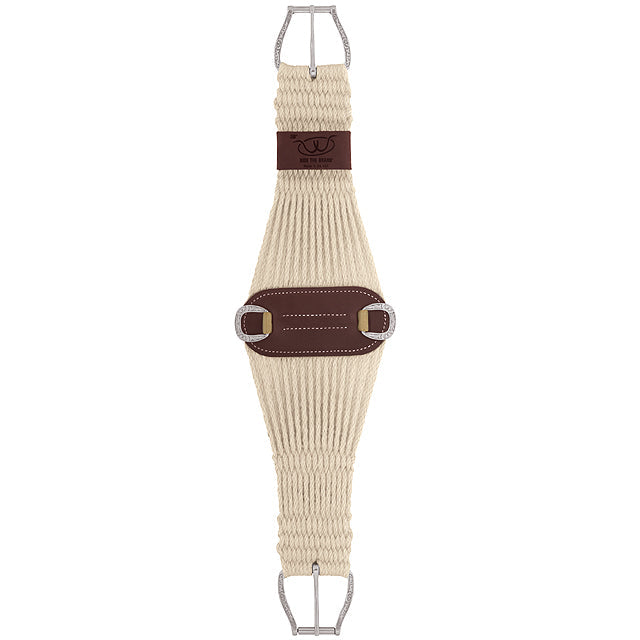 36" Weaver 100% Mohair 27 Strand Roper Girth Cinch With Jeremiah Watt Hardware