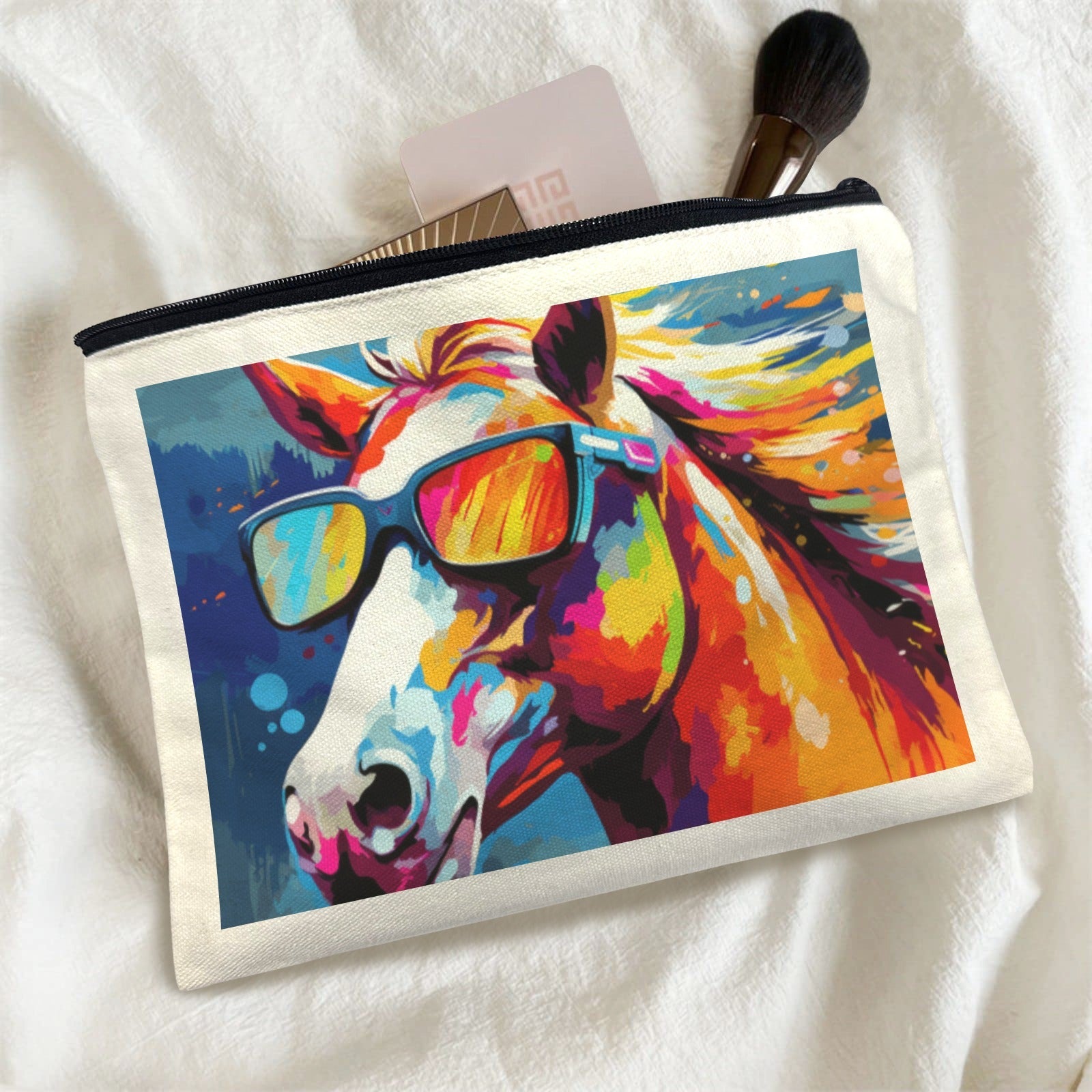 Baha Ranch Cool Horse Cosmetic Bag Pack of 5 Made in America by Baha Ranch Western Wear