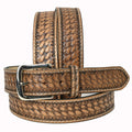 HILASON Western Genuine Leather Belt for Men Women Cowboy Cowgirl Handmade Unisex Full Grain Heavy Duty Tooled Belt for Jeans