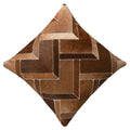 Hilason  Cowhide Leather Hair-On Patchwork Cushion Pillow Cover