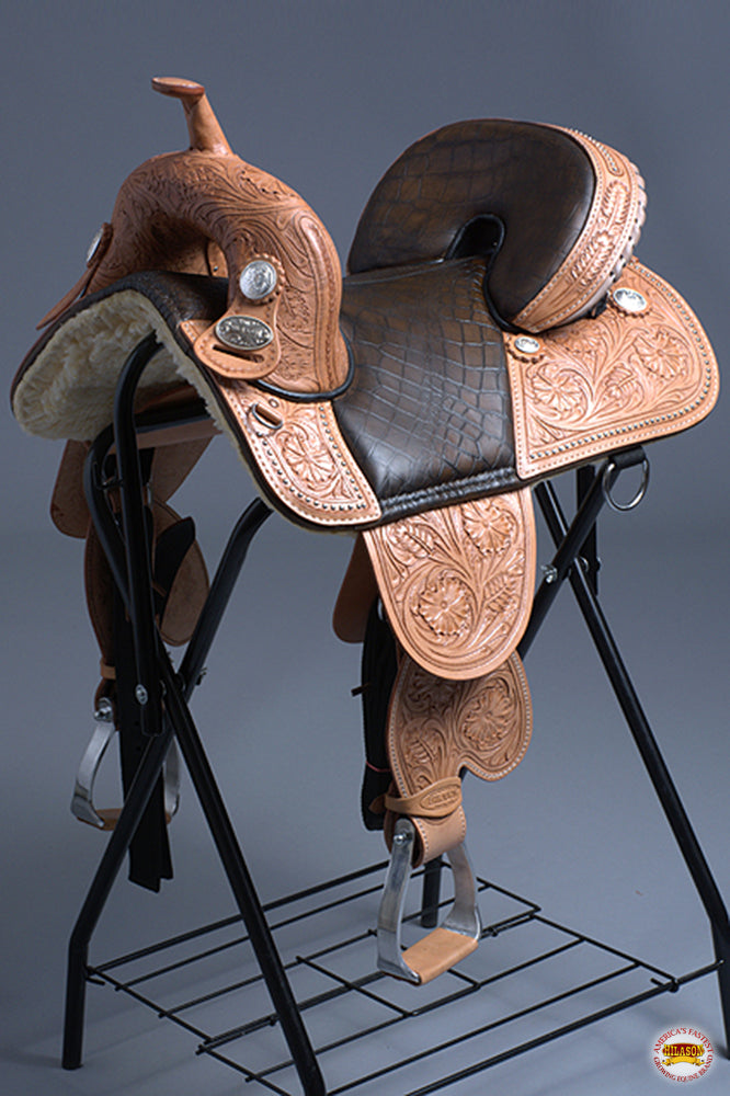 Hilason Western Horse Treeless Trail Barrel Saddle American Leather