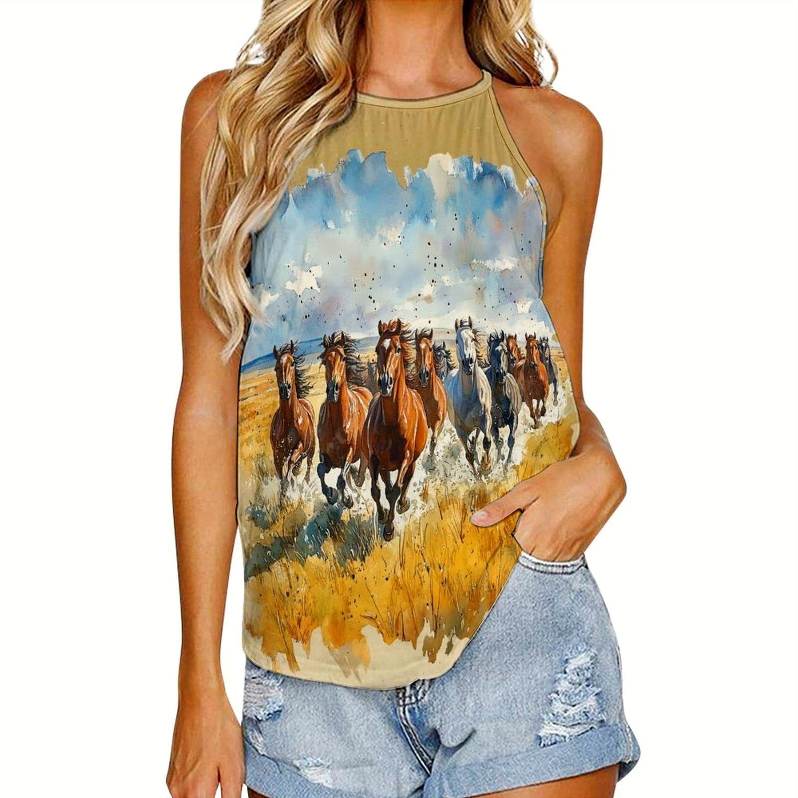 Baha Ranch Wild Horses Tank Top by Baha Ranch Western Wear - product image 4